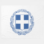 Grieks wapenschild fleece deken (Voorkant (Horizontaal))