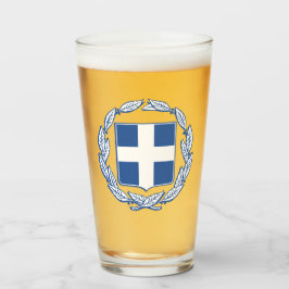 Grieks wapenschild glas