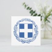 Grieks wapenschild kaart (Staand voorkant)