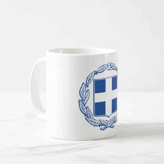 Grieks wapenschild koffiemok (Voorkant links)