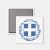 Grieks wapenschild magneet (Voorkant / Achterkant)