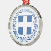 Grieks wapenschild metalen ornament (Links)