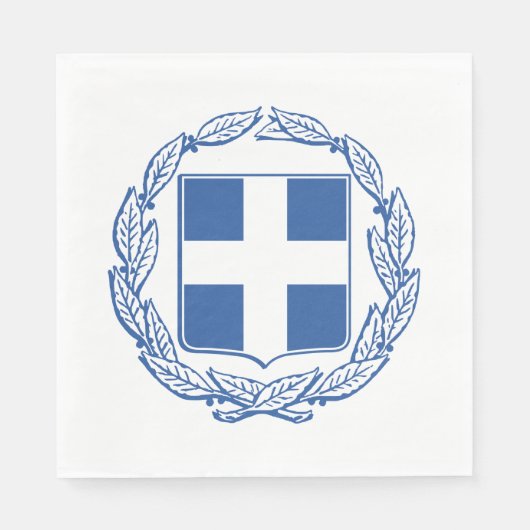 Grieks wapenschild servet (Voorkant)