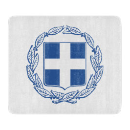 Grieks wapenschild snijplank
