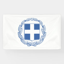 Grieks wapenschild spandoek