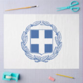 Grieks wapenschild tissuepapier (Craft)