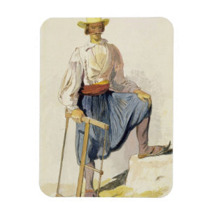 Grieks Woodcutter, 13 juni 1856 (pen, inkt en w/c  Magneet