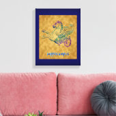 Grieks Zee Paard  kunst gewikkeld doek Canvas Afdruk (Insitu (Woonkamer))