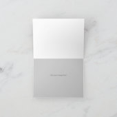 Grieks Zeer belangrijk Monogram: Rood (Geen Foto) Bedankkaart (Binnen)