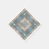 Grieks Zeer belangrijk Ornament - Abalone en goud Servet (Hoek)