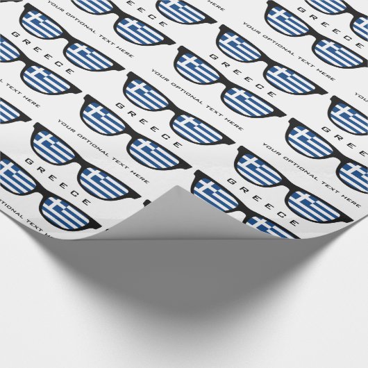 Griekse aangepaste tekst- en kleurcadeaumap voor s cadeaupapier (Hoek)