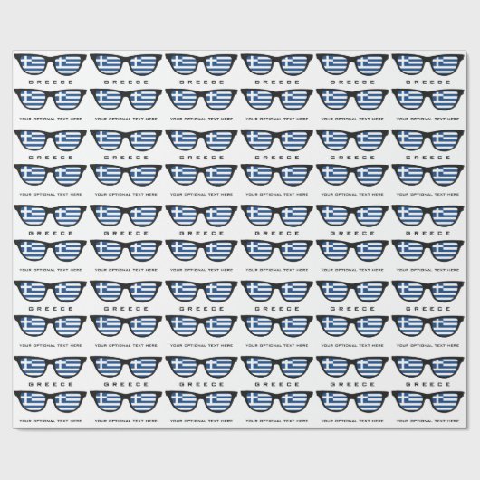 Griekse aangepaste tekst- en kleurcadeaumap voor s cadeaupapier (Vlak)