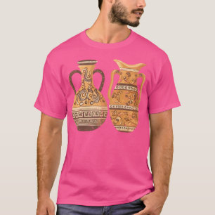 Griekse aardewerk vazen aardewerk keramische kunst t-shirt
