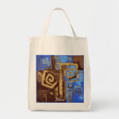 Griekse Abstracte kunst op basis van stamhout Tote Bag (Voorkant)