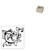 Griekse acanthus blad rol rubberstempel (Gestempeld)