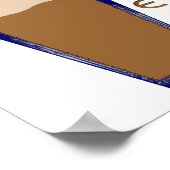 Griekse afdruk voor snelle koffie poster (Hoek)