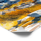 Griekse Akropolis Waterverf Reismonumenten Perfect Poster (Hoek)