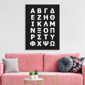 Griekse alfabet canvas (Insitu (Woonkamer))