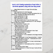 Griekse alfabet handouts | Flyers voor taalonderwi (Achterkant)