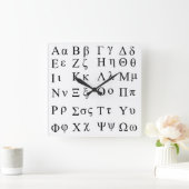 Griekse alfabet klok (Huis)