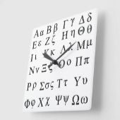 Griekse alfabet klok (Hoek)