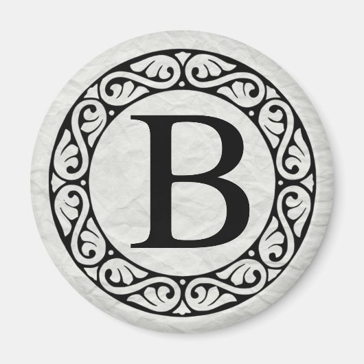 Griekse alfabet Letter Beta Magneet (Voorkant)