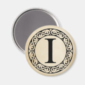 Griekse alfabet Letter Iota Magneet (Voorkant / Achterkant)