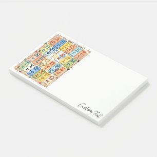Griekse Alfabet Letters Onderwijs Docent Notitie Post-it® Notes