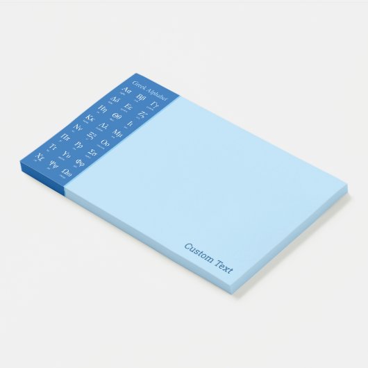 Griekse alfabet Post-it Notes (Schuin)