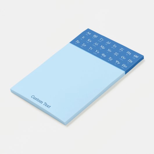 Griekse alfabet post-it® notes (Schuin)