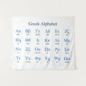 Griekse alfabet wandkleed (Voorkant (horizontaal))