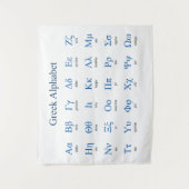 Griekse alfabet wandkleed (Voorkant)