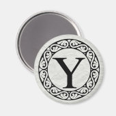 Griekse alfabetbrief Upsilon Magneet (Voorkant / Achterkant)
