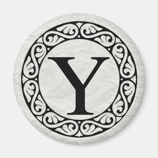 Griekse alfabetbrief Upsilon Magneet (Voorkant)