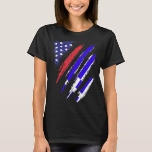 Griekse Amerikaanse vlag Patriot Heritage Mo T-shirt