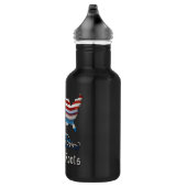 Griekse Amerikaanse vlaggen Waterfles (Rechts)