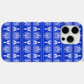 Griekse Arabesk Mediterraan Patroon Blauw Case-Mate iPhone Case (Achterkant (horizontaal))