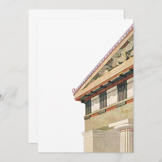 Griekse architectuur, tempel van Athena (Voorkant / Achterkant)