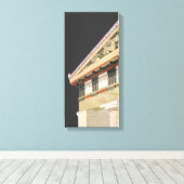Griekse architectuur, tempel van Athena Canvas Afdruk (Insitu (Houten vloer))