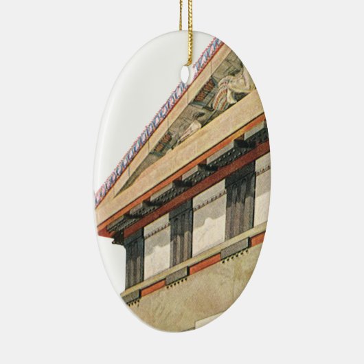  Griekse architectuur, tempel van Athena Keramisch Ornament (Rechts)