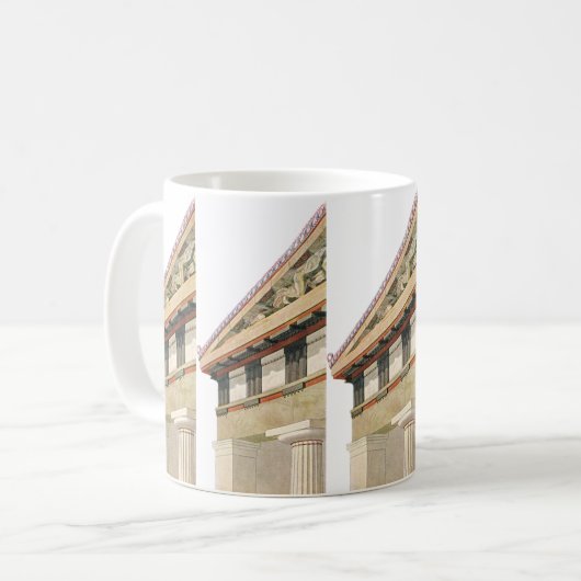 Griekse architectuur, tempel van Athena Koffiemok (Voorkant links)