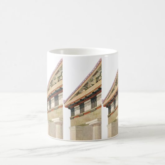  Griekse architectuur, tempel van Athena Koffiemok (Center)