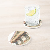  Griekse architectuur, tempel van Athena Zandsteen Onderzetter (Zijkant)