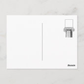 Griekse architectuurbestellingen: kolomhoofdsteden briefkaart (Achterkant)