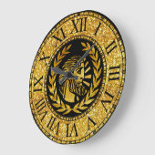 Griekse arrior in Gold Grote Klok (Hoek)
