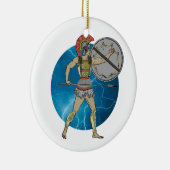 Griekse arrior keramisch ornament (Rechts)