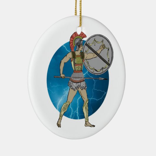 Griekse arrior keramisch ornament (Rechts)