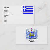 Griekse bedrijfskaarten visitekaartje (Voorkant / Achterkant)