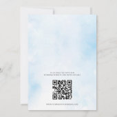 Griekse bestemming bruiloft uitnodiging met QR-cod (Achterkant)