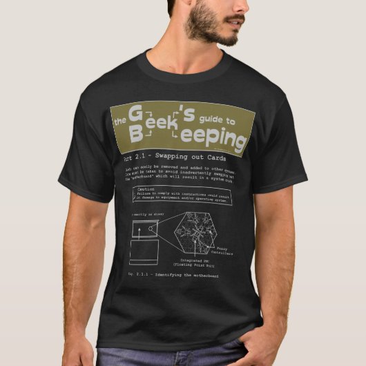 Griekse bijenteelt (swappingkaarten) - zwart T-shi T-shirt (Voorkant)